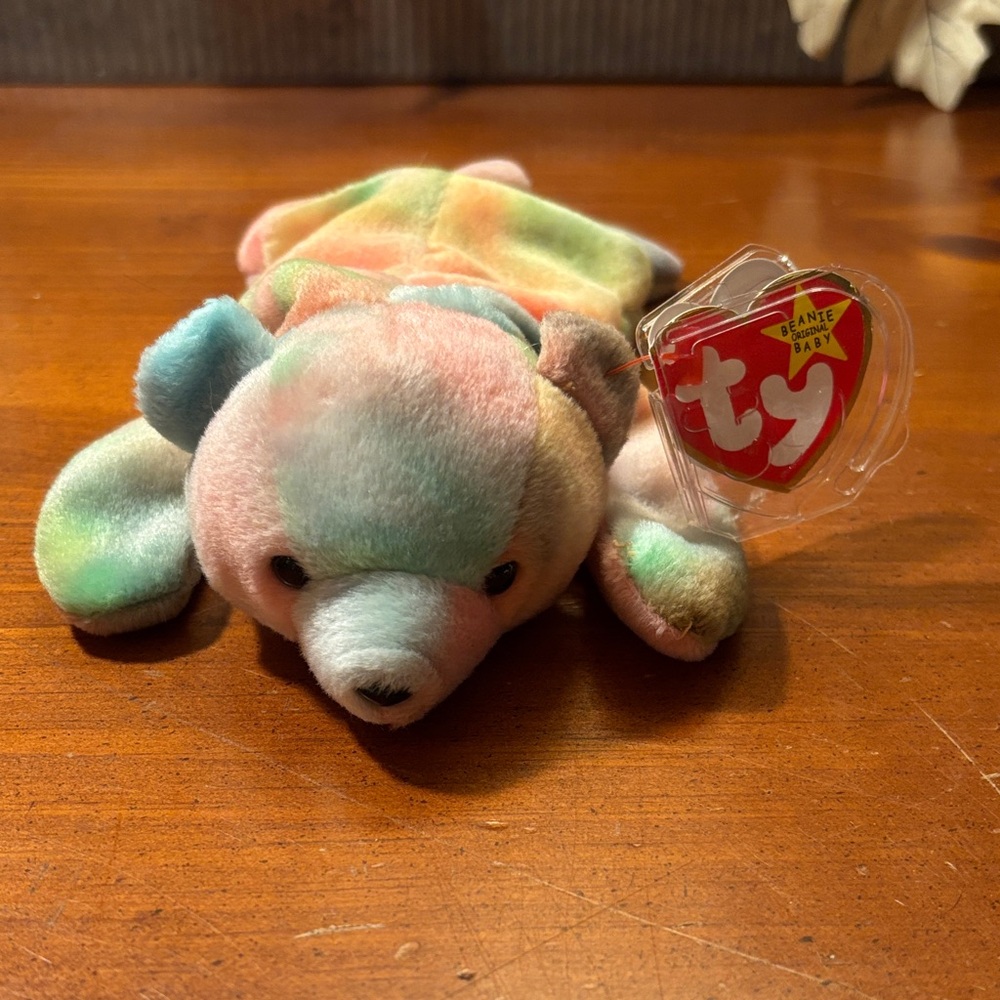 Sammy 1998 Ty Beanie Babies Pastel Plush Bear with Tag